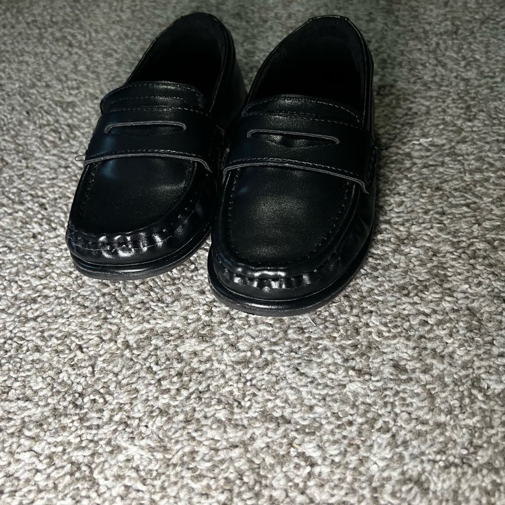 Zara black toddler loafers size 25